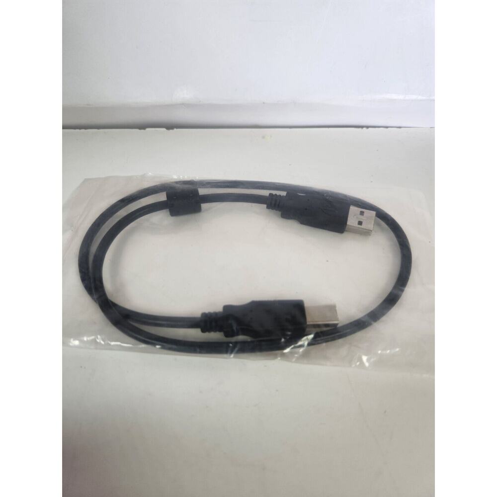 USB 2.0 A Male to B Male USB Printer Cable, Black 2 feet long